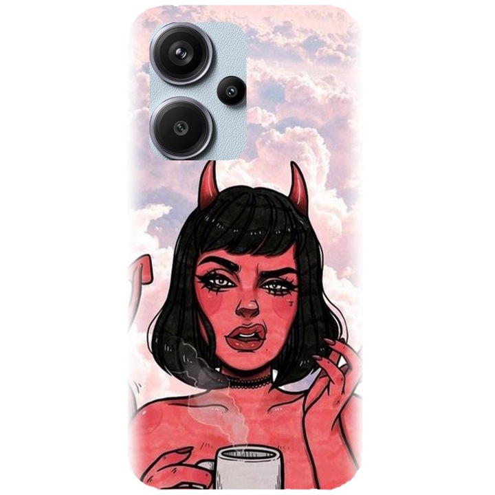 Силиконов капак, съвместим с Xiaomi Redmi Note 13 Pro+ 5g - модел Trippy Evil Mode