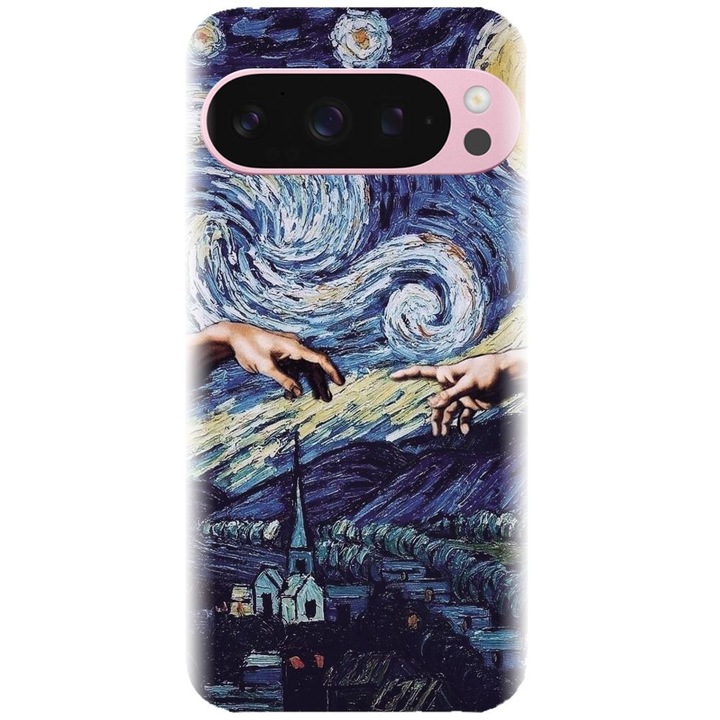 Husa din silicon compatibila cu Google Pixel 9 / Pixel 9 Pro - model Arta