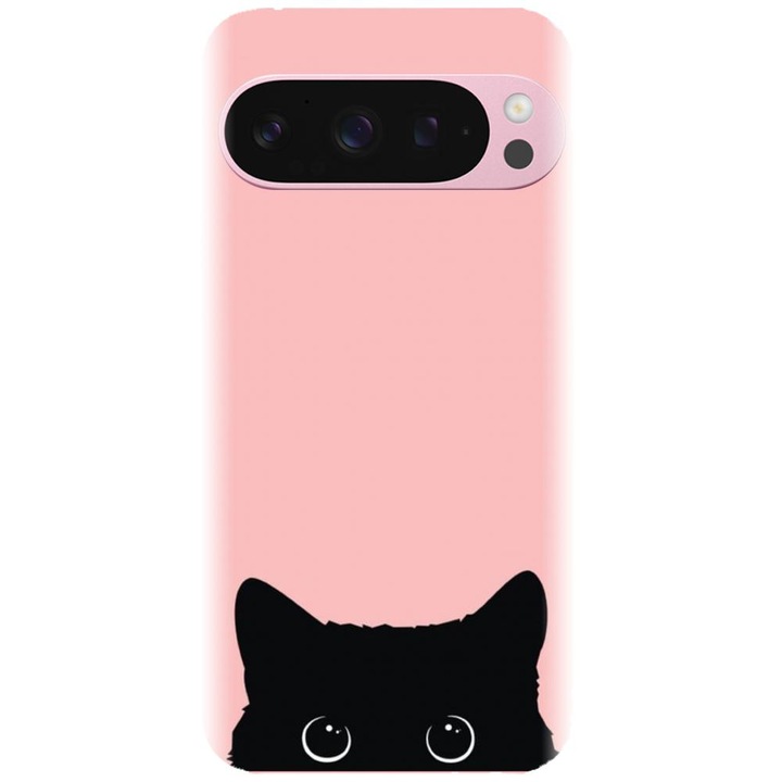 Szilikon tok kompatibilis a Google Pixel 9 / Pixel 9 Pro - Black Cat modellel