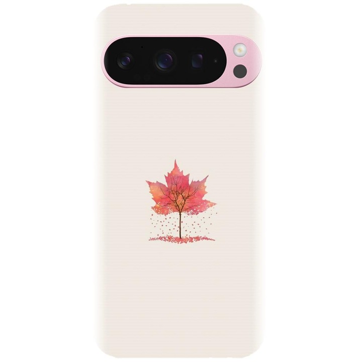 Husa din silicon compatibila cu Google Pixel 9 / Pixel 9 Pro - model Autumn Tree Leaf
