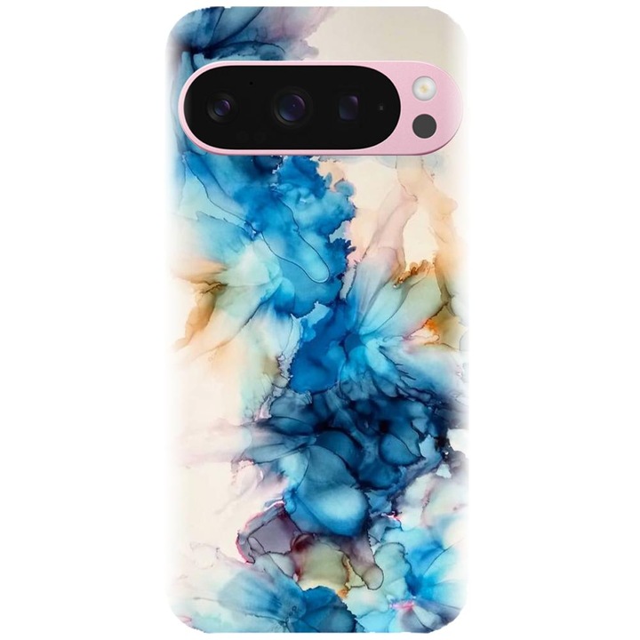 Husa din silicon compatibila cu Google Pixel 9 / Pixel 9 Pro - model Ink Flowers