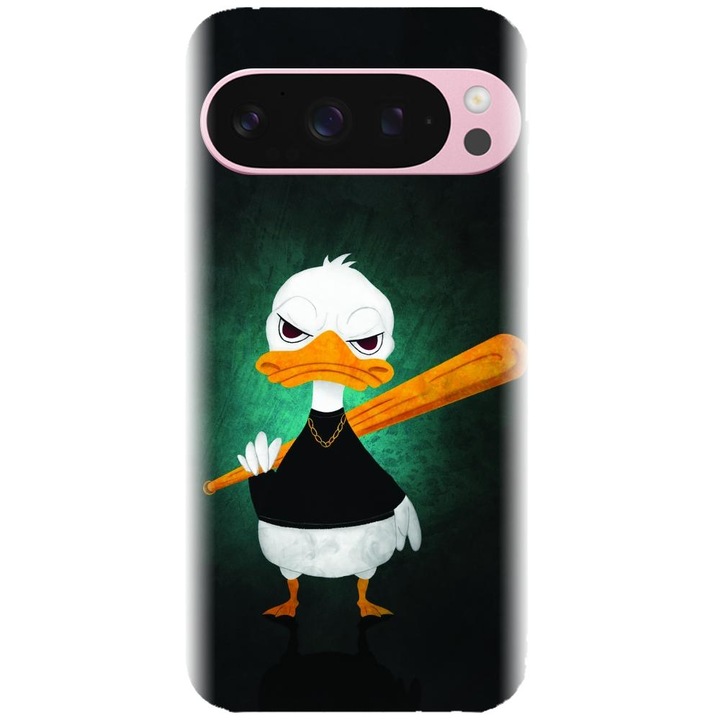 Husa din silicon compatibila cu Google Pixel 9 / Pixel 9 Pro - model Duck With A Bat