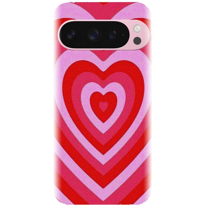 Husa din silicon compatibila cu Google Pixel 9 / Pixel 9 Pro - model PPG Heart Tunnel