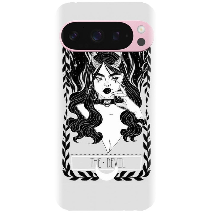 Husa din silicon compatibila cu Google Pixel 9 / Pixel 9 Pro - model The Devil
