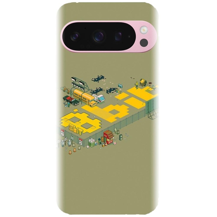 Szilikon tok kompatibilis a Google Pixel 9 / Pixel 9 Pro - 8 Bit modellel