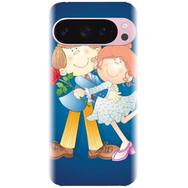 Husa din silicon compatibila cu Google Pixel 9 / Pixel 9 Pro - model Couple in love