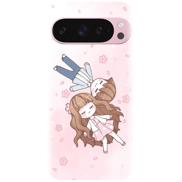 Husa din silicon compatibila cu Google Pixel 9 / Pixel 9 Pro - model Cute Couple