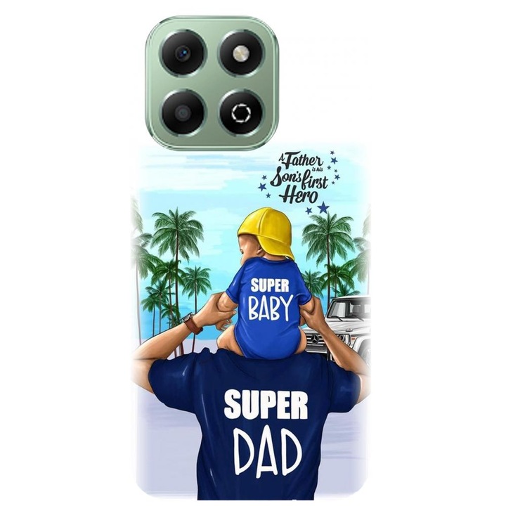 Силиконов кейс съвместим с Honor X6B 4g - модел Super dad