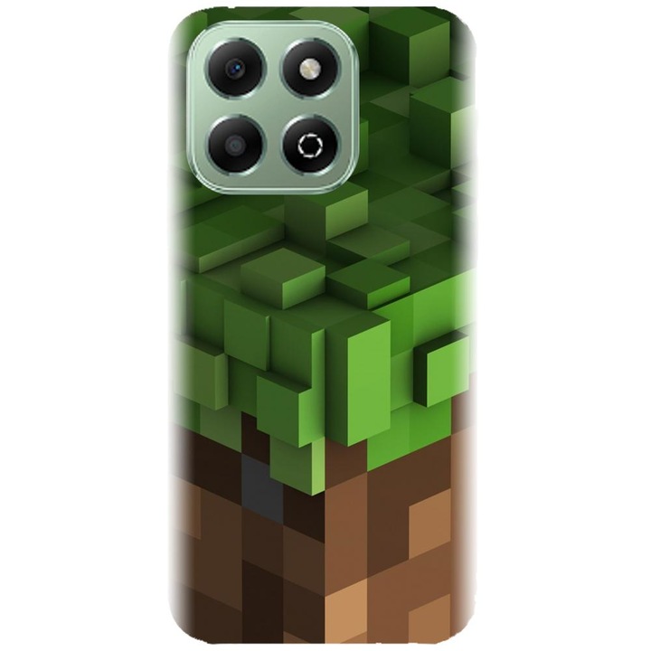 Husa din silicon compatibila cu Honor X6B 4g - model Minecraft