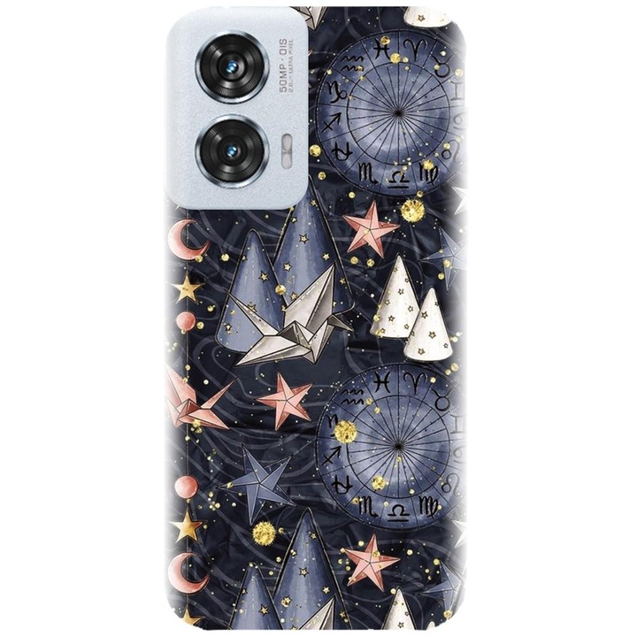 Husa din silicon compatibila cu Motorola Moto Edge 50 Fusion - model Horoscop