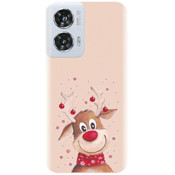 Силиконов калъф, съвместим с Motorola Moto Edge 50 Fusion - коледен модел