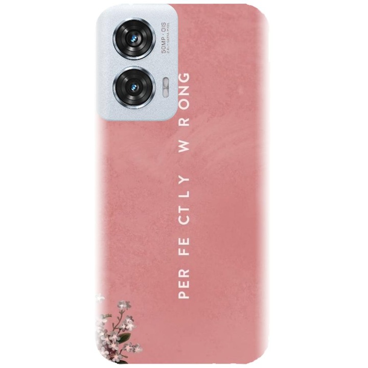 Husa din silicon compatibila cu Motorola Moto Edge 50 Fusion - model Perfectly Wrong