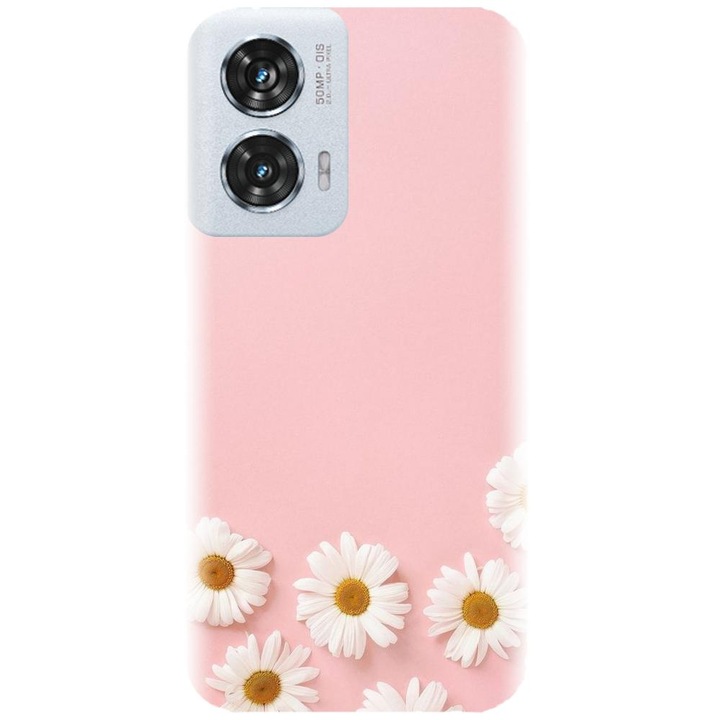 Силиконов калъф, съвместим с Motorola Moto Edge 50 Fusion - модел Pink 101