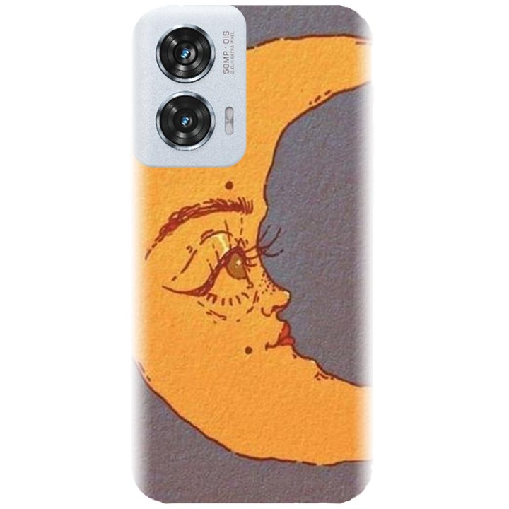 Husa din silicon compatibila cu Motorola Moto Edge 50 Fusion - model Moon
