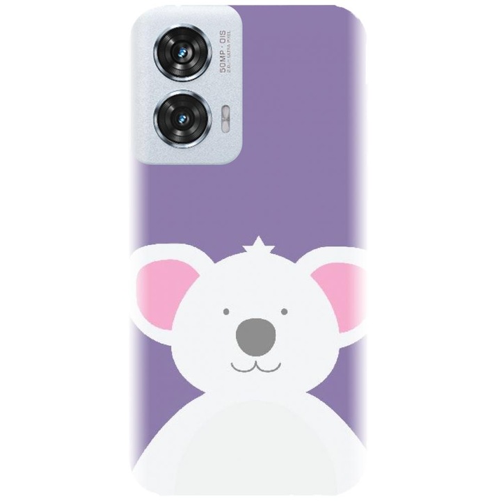 Husa din silicon compatibila cu Motorola Moto Edge 50 Fusion - model Urs Koala
