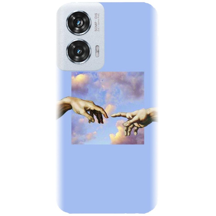 Husa din silicon compatibila cu Motorola Moto Edge 50 Fusion - model The Touch Of God