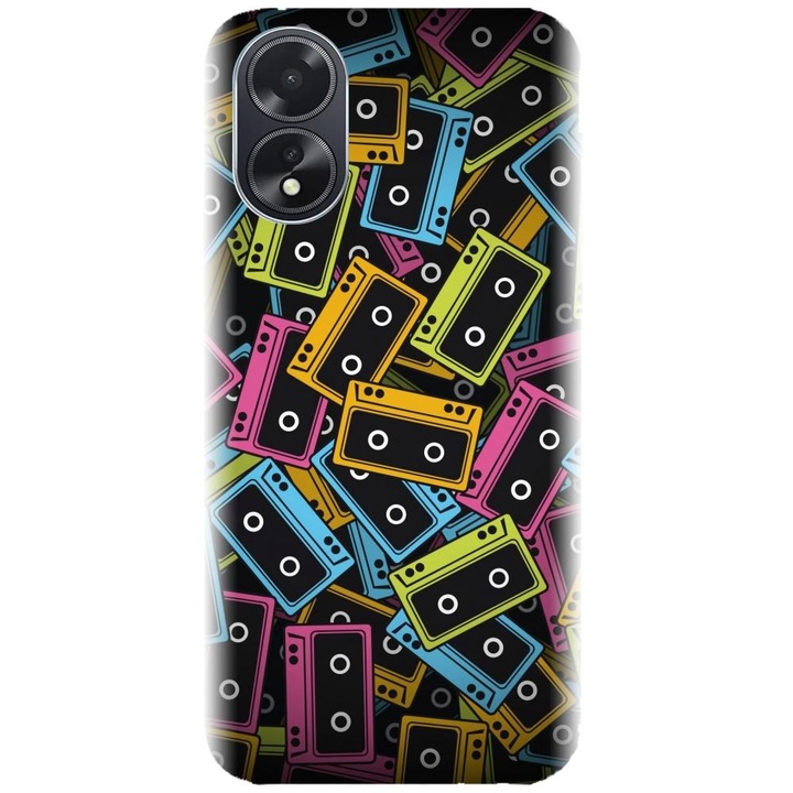 Husa din silicon compatibila cu Oppo A18 - model Caseta Audio