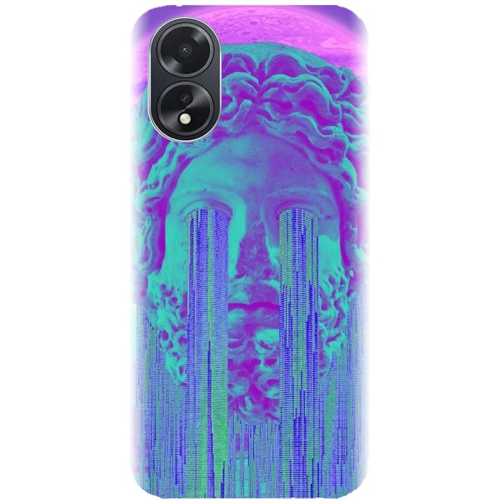 Husa din silicon compatibila cu Oppo A18 - model Glitch