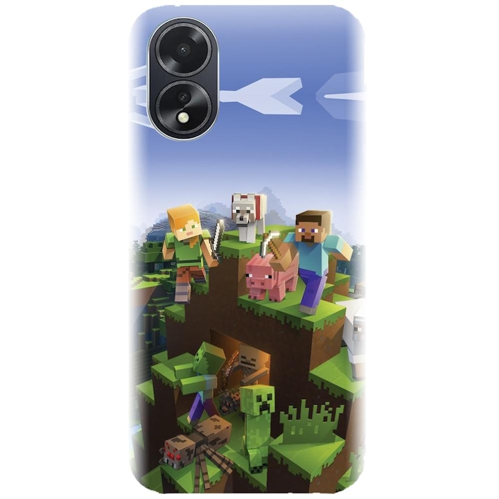 Силиконов калъф, съвместим с Oppo A18 - модел MIneccraft 2