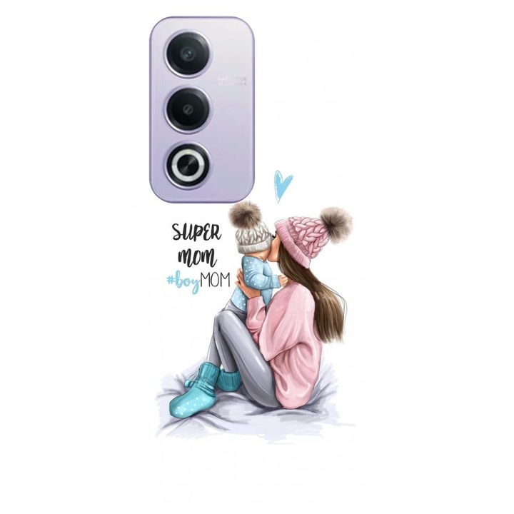 Силиконов кейс съвместим с Oppo A80 5g (global) - модел Super mom