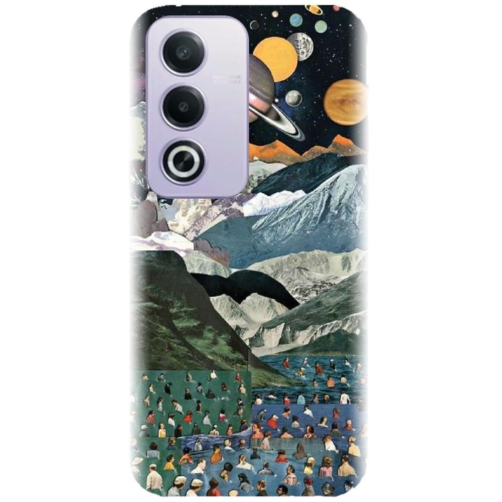 Силиконов кейс съвместим с Oppo A80 5g (global) - Колажен модел