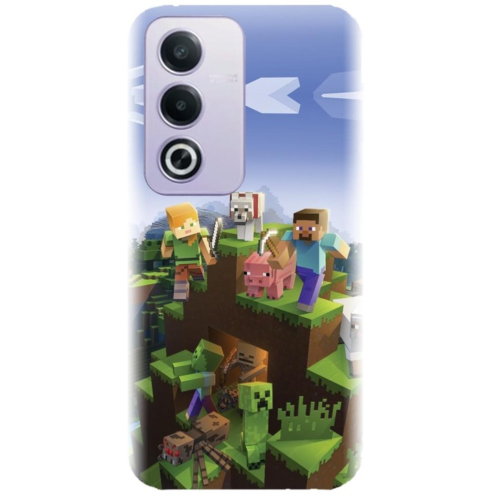 Силиконов капак, съвместим с Oppo A80 5g (глобален) - модел MIneccraft 2