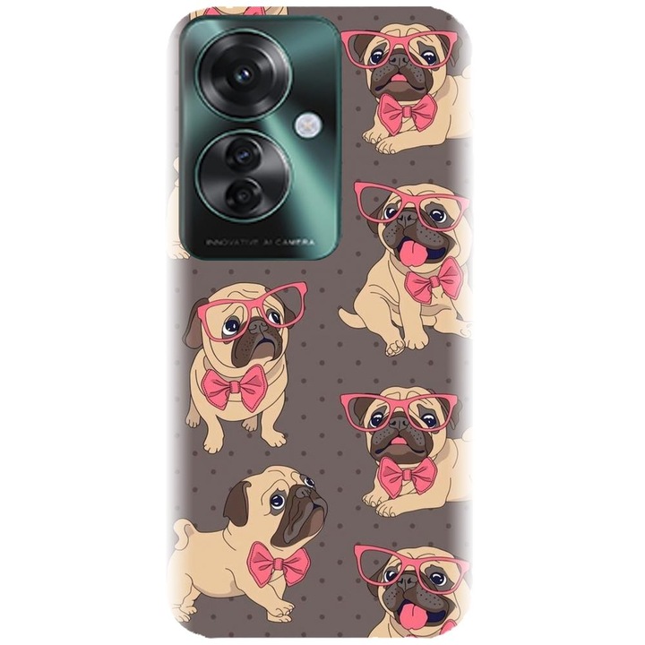 Силиконов кейс съвместим с Oppo Reno 11F 5g (global) - модел Puppy