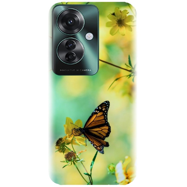 Силиконов кейс съвместим с Oppo Reno 11F 5g (глобален) - модел Butterfly 001