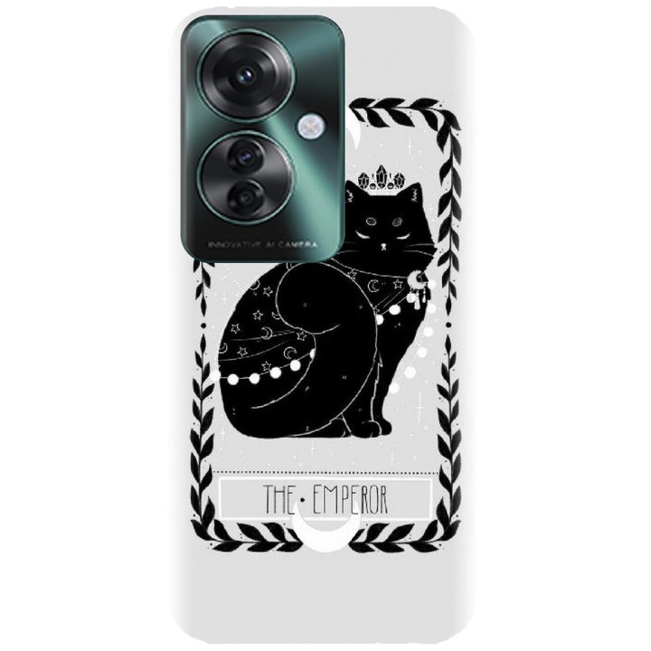 Силиконов кейс съвместим с Oppo Reno 11F 5g (global) - модел Tarot The Emperor