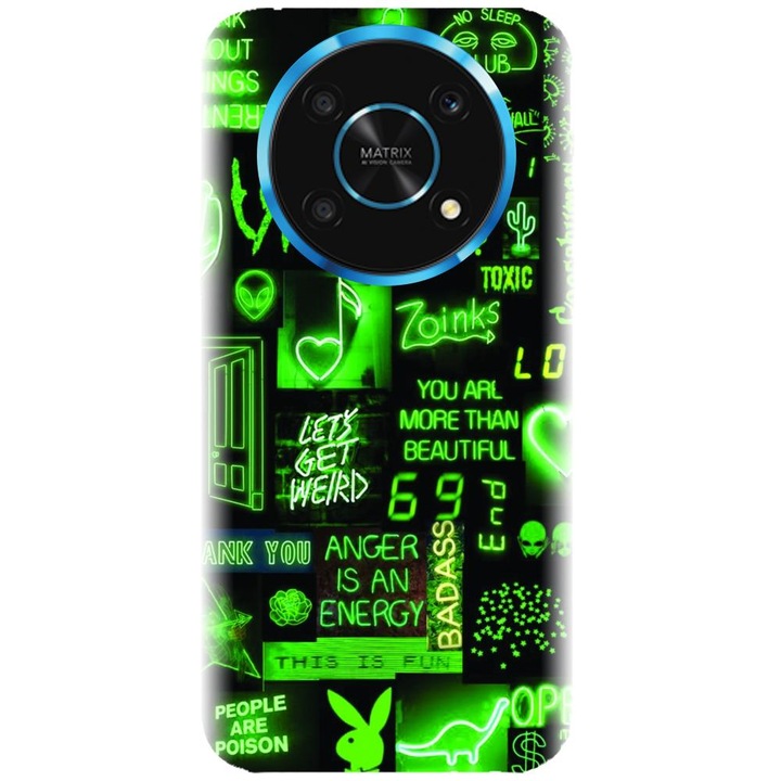 Силиконов кейс, съвместим с модела Honor Magic 4 Lite - Fresh Green
