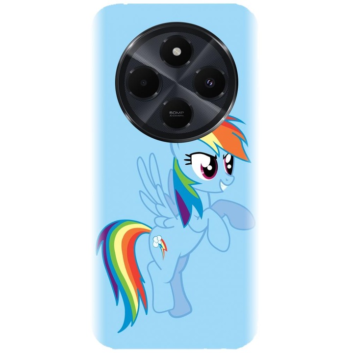 Силиконов кейс съвместим с Xiaomi Redmi 14c 4g - модел Rainbow dash