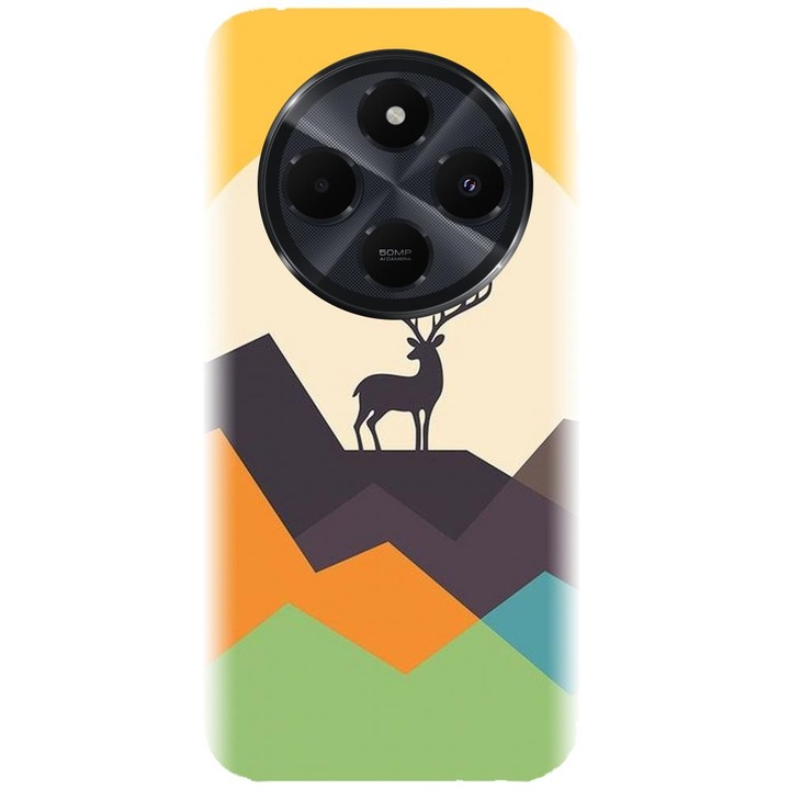 Xiaomi Redmi 14c 4g - Abstract Deer modellel kompatibilis szilikon tok