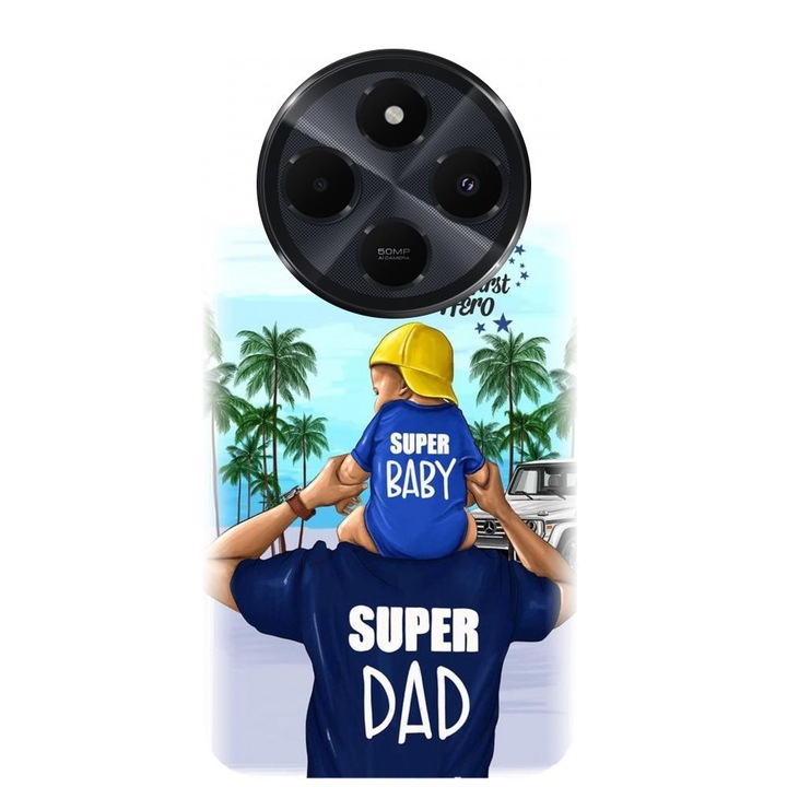 Xiaomi Redmi 14c 4g-vel kompatibilis szilikon tok - Super dad modell