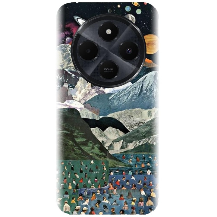 Szilikon borítás kompatibilis a Xiaomi Redmi 14c 4g - Collage modellel