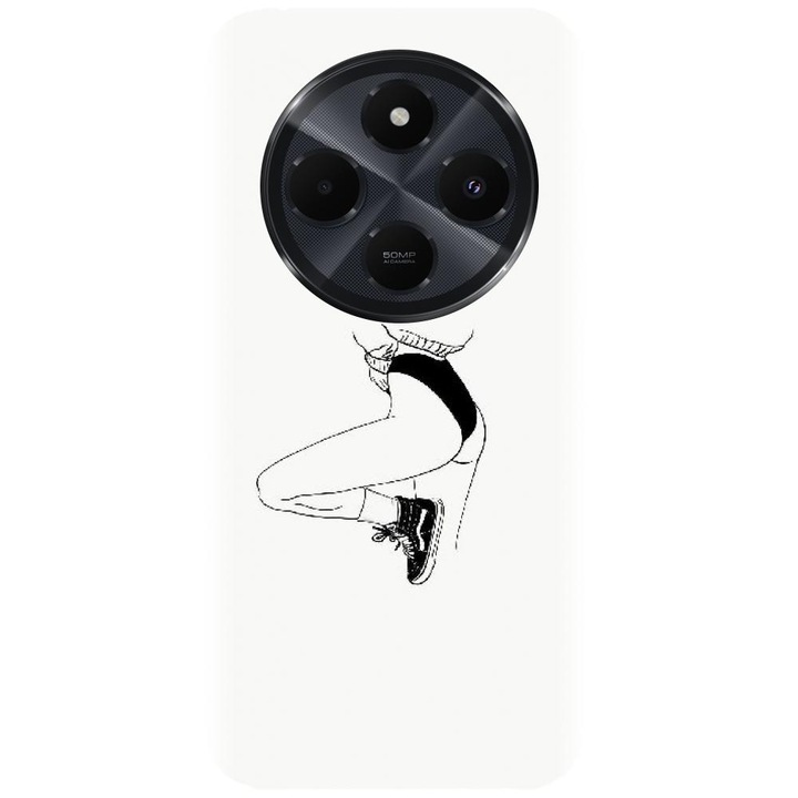 Szilikon tok kompatibilis a Xiaomi Redmi 14c 4g - Line Art Legs modellel