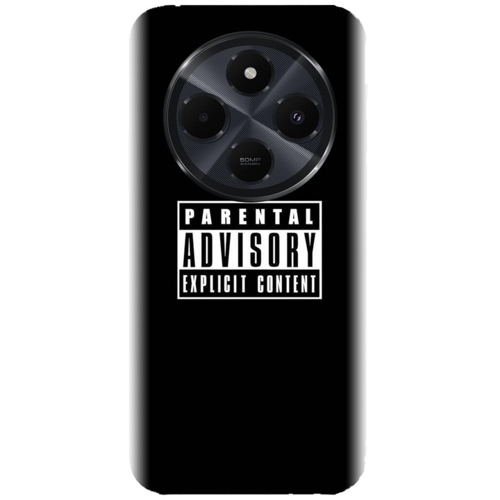 Szilikon tok, amely kompatibilis a Xiaomi Redmi 14c 4g - Parental Advisory modellel