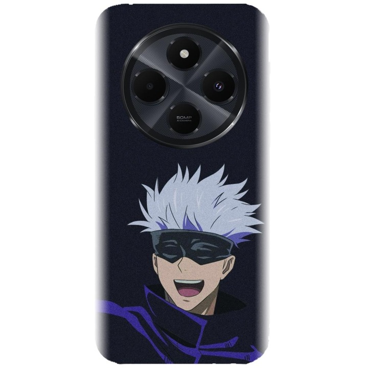 Szilikon tok, Satoru modell, Xiaomi Redmi 14c 4g készülékhez, fekete