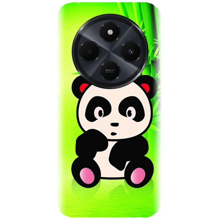 OEM Szilikon tok, amely kompatibilis a Xiaomi Redmi 14c 4g modellel - Model X Cute Panda