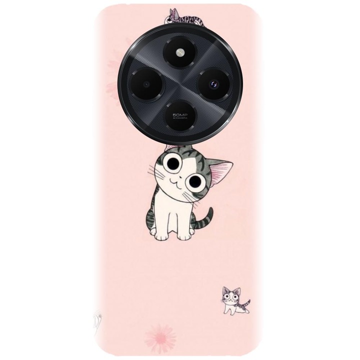 Szilikon tok kompatibilis Xiaomi Redmi 14c 4g - modell Cute cat