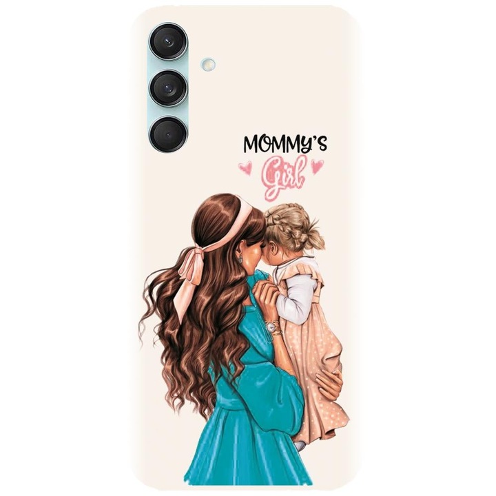 Силиконов кейс съвместим с Samsung Galaxy M55 5g - Супер модел майка и дъщеря