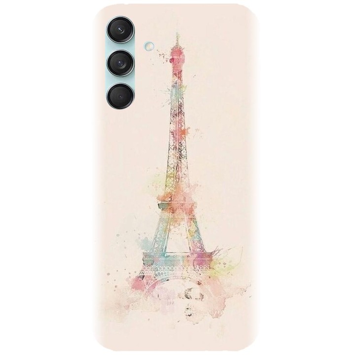 Husa din silicon compatibila cu Samsung Galaxy M55 5g - model Turnul Eiffel