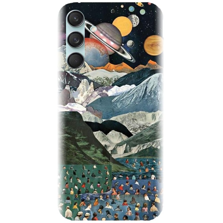 Husa din silicon compatibila cu Samsung Galaxy M55 5g - model Collage