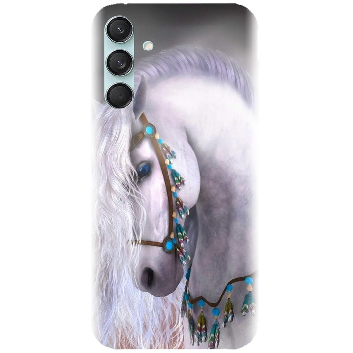 Силиконов кейс, съвместим с Samsung Galaxy M55 5g - модел White Horse