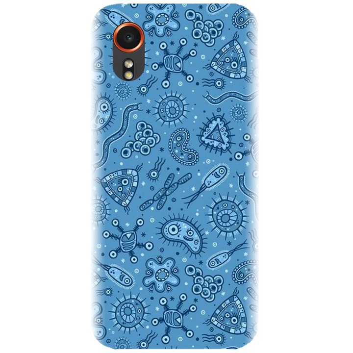 Husa din silicon compatibila cu Samsung Xcover 7 - model Bacteria