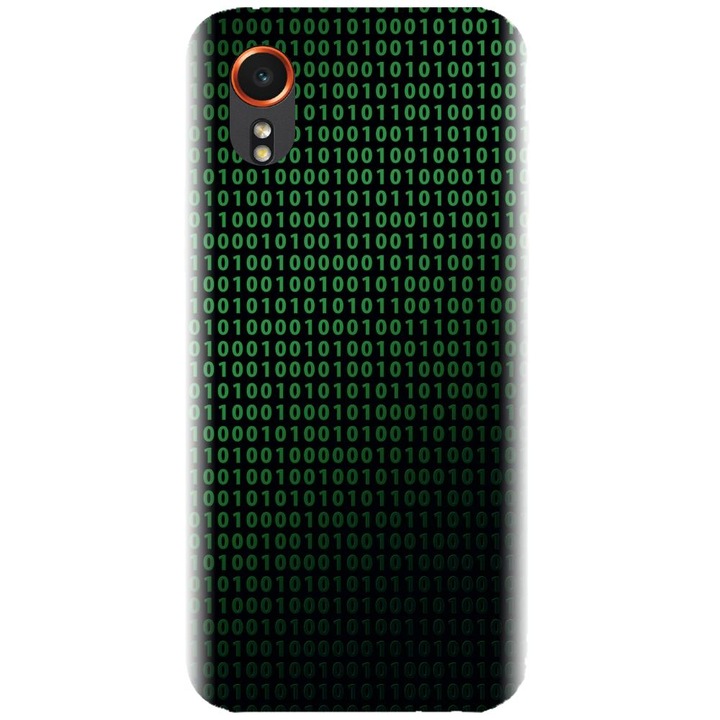 Husa din silicon compatibila cu Samsung Xcover 7 - model Binary Code
