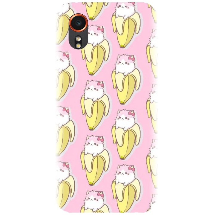 Husa din silicon compatibila cu Samsung Xcover 7 - model Banana Cats