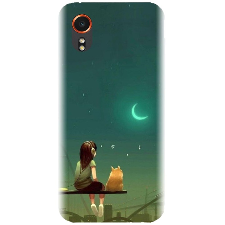 Husa din silicon compatibila cu Samsung Xcover 7 - model Cat And Girl