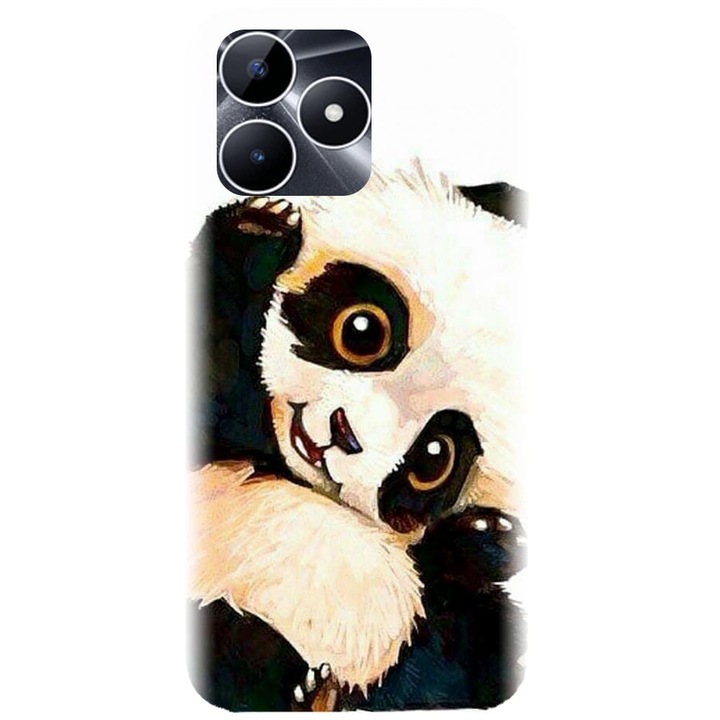 Силиконов калъф, съвместим с модел Realme Note 50 - Baby Panda 002