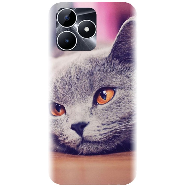 Силиконов капак, съвместим с Realme Note 50 - модел Британска късокосместа котка
