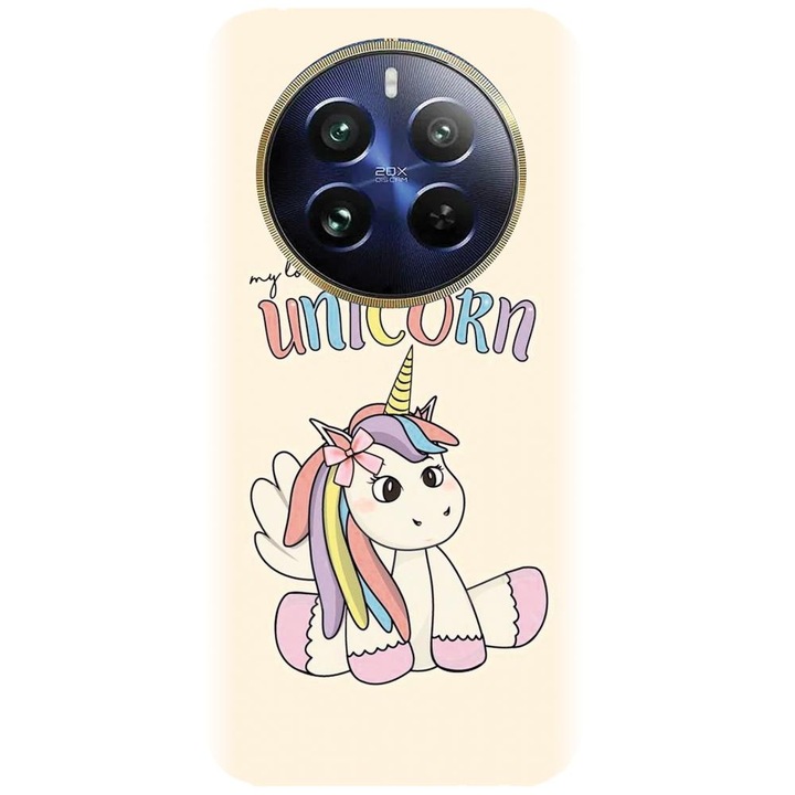 Husa din silicon compatibila cu Realme 12 Pro / 12 Pro Plus - model Unicornul meu